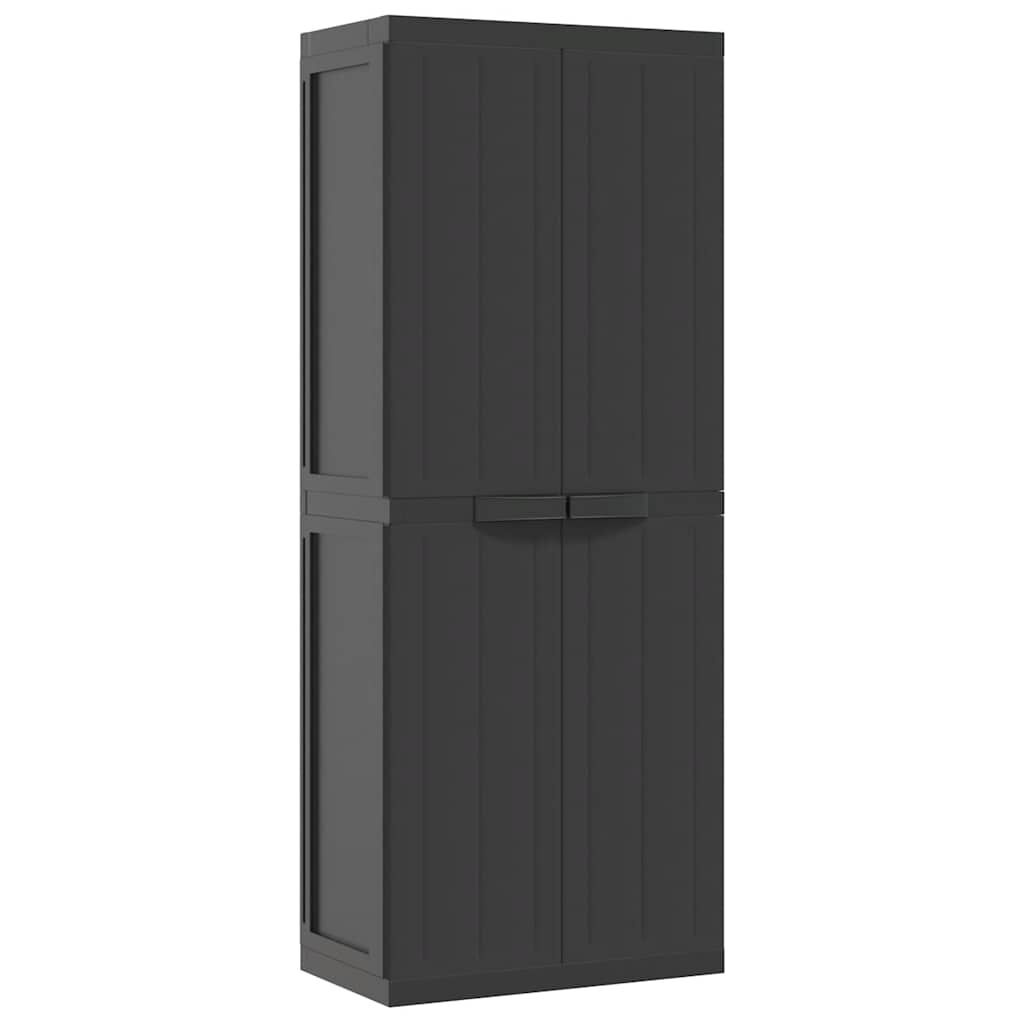 Vidaxl Szafa ogrodowa 65x37x165 cm - czarna - 86% taniej