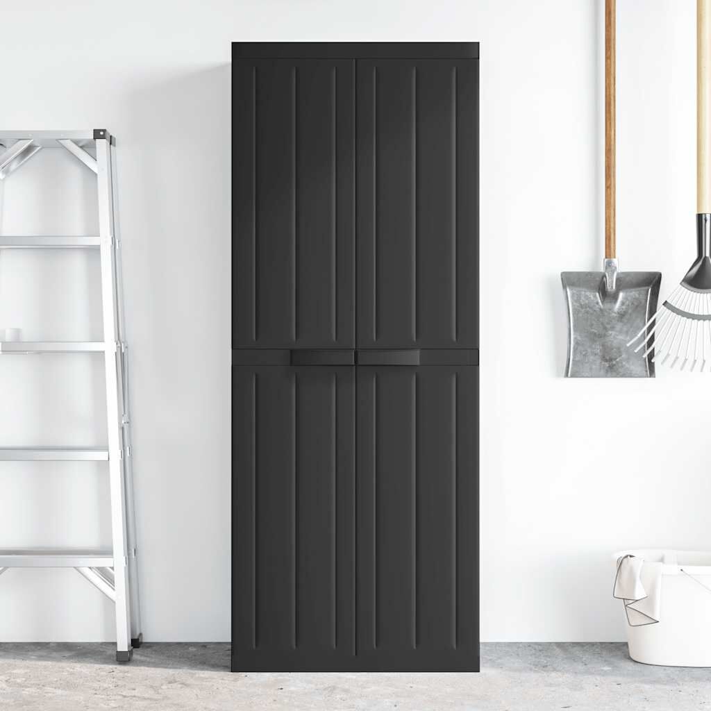 Vidaxl Szafa ogrodowa 65x37x165 cm - czarna - 86% taniej