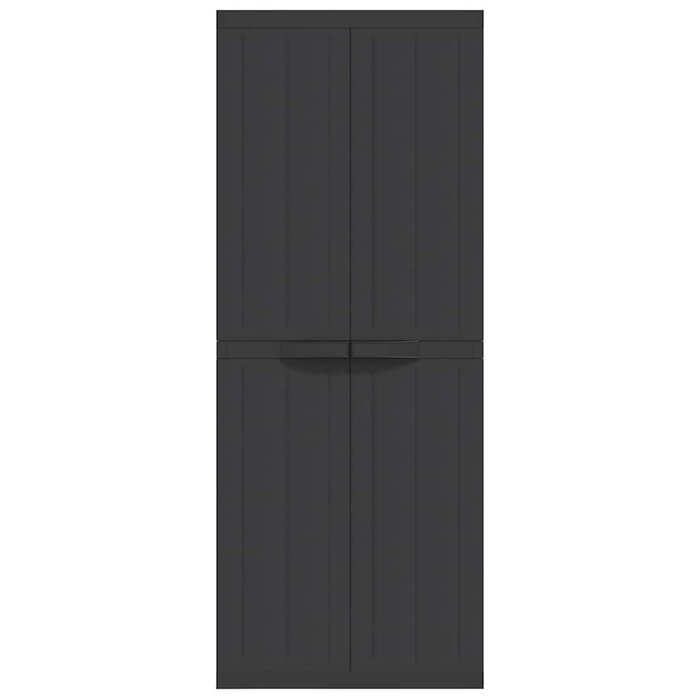 Vidaxl Szafa ogrodowa 65x37x165 cm - czarna - 86% taniej