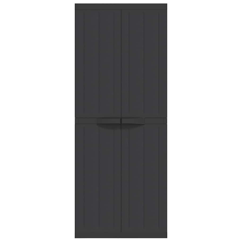 Vidaxl Szafa ogrodowa 65x37x165 cm - czarna - 86% taniej
