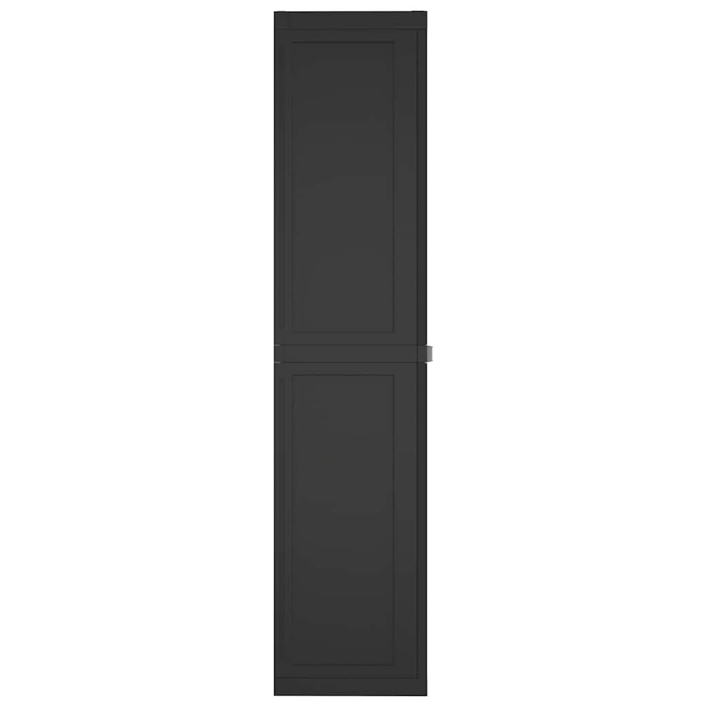 Vidaxl Szafa ogrodowa 65x37x165 cm - czarna - 86% taniej