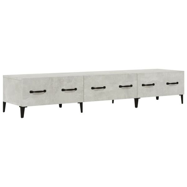 Nowoczesna szafka RTV 150 cm szary beton - 79% taniej