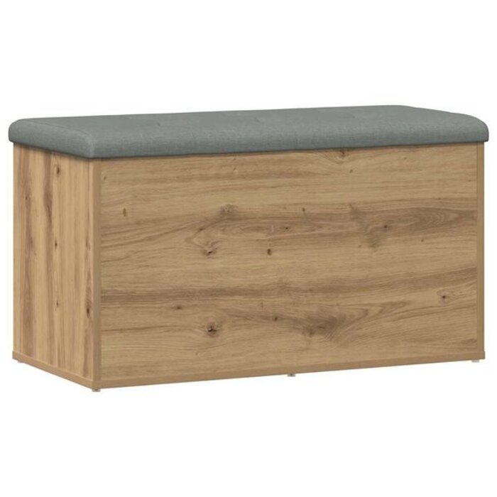 Ławka ze schowkiem dąb artisan 82x42 cm - 75% taniej