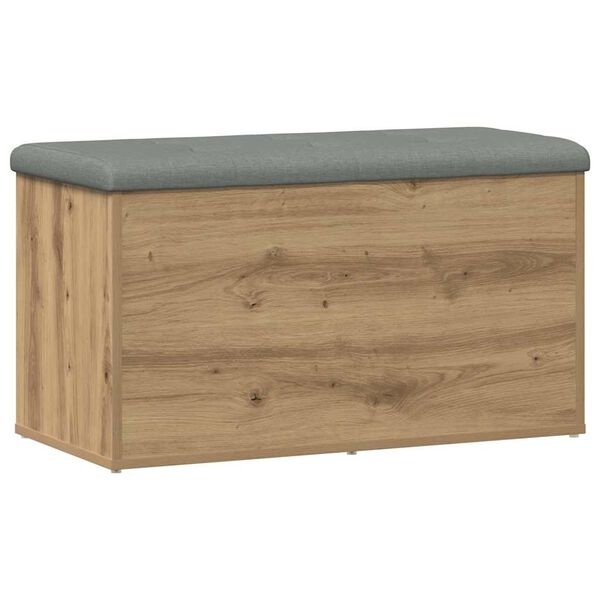 Ławka ze schowkiem dąb artisan 82x42 cm - 75% taniej
