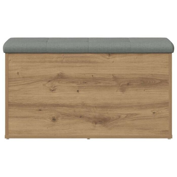 Ławka ze schowkiem dąb artisan 82x42 cm - 75% taniej