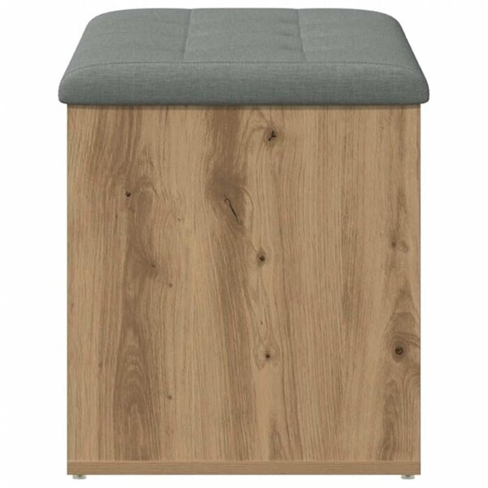 Ławka ze schowkiem dąb artisan 82x42 cm - 75% taniej