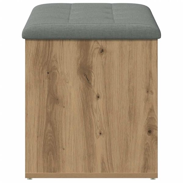 Ławka ze schowkiem dąb artisan 82x42 cm - 75% taniej