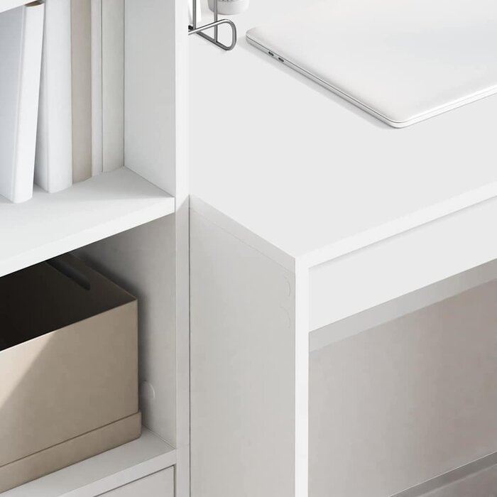 Nowoczesne białe biurko 100x50 cm - outlet - 78% taniej