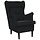 Elegancki fotel welurowy czarny 74x84x100 cm - 77% taniej