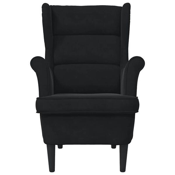Vidaxl Elegancki fotel welurowy czarny 74x84x100 cm - 77% taniej