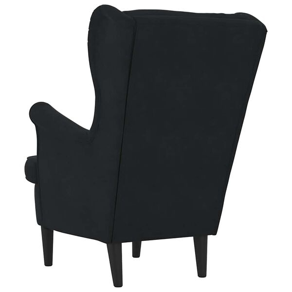 Vidaxl Elegancki fotel welurowy czarny 74x84x100 cm - 77% taniej