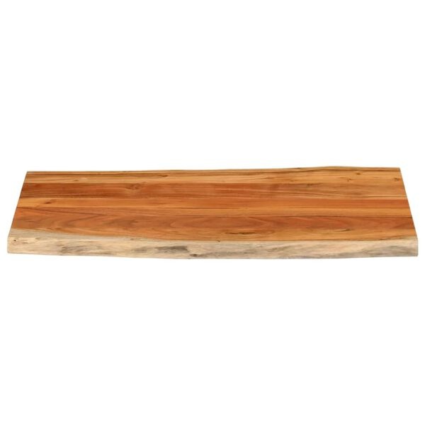 Blat stołu z litej akacji 100x60x2,5 cm - naturalna krawędź - 77% taniej