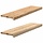 Zestaw 2 parapetów z litego drewna dębowego 90x30x2 cm - 80% taniej