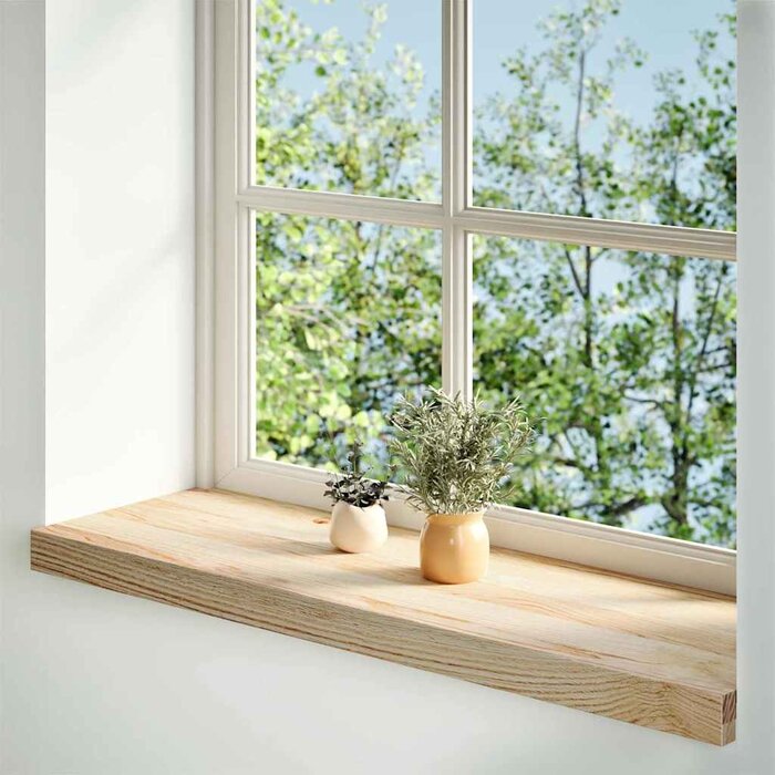 Vidaxl Zestaw 2 parapetów z litego drewna dębowego 90x30x2 cm - 80% taniej