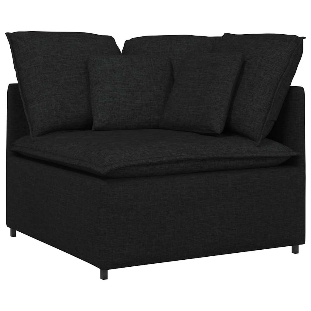 Moduł narożny sofy 100 cm czarny - 76% taniej