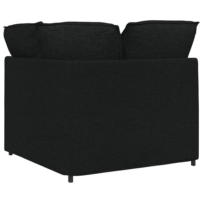 Moduł narożny sofy 100 cm czarny - 76% taniej