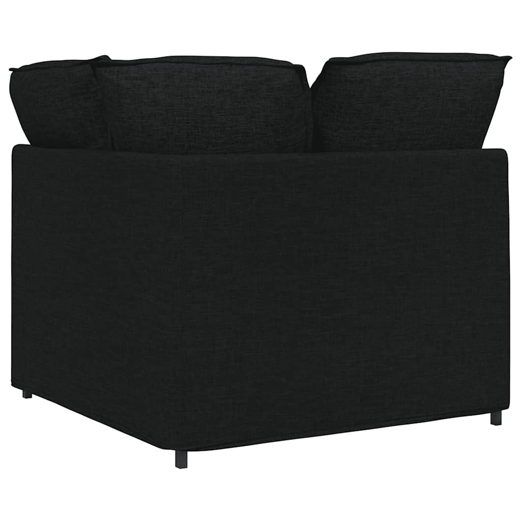 Moduł narożny sofy 100 cm czarny - 76% taniej
