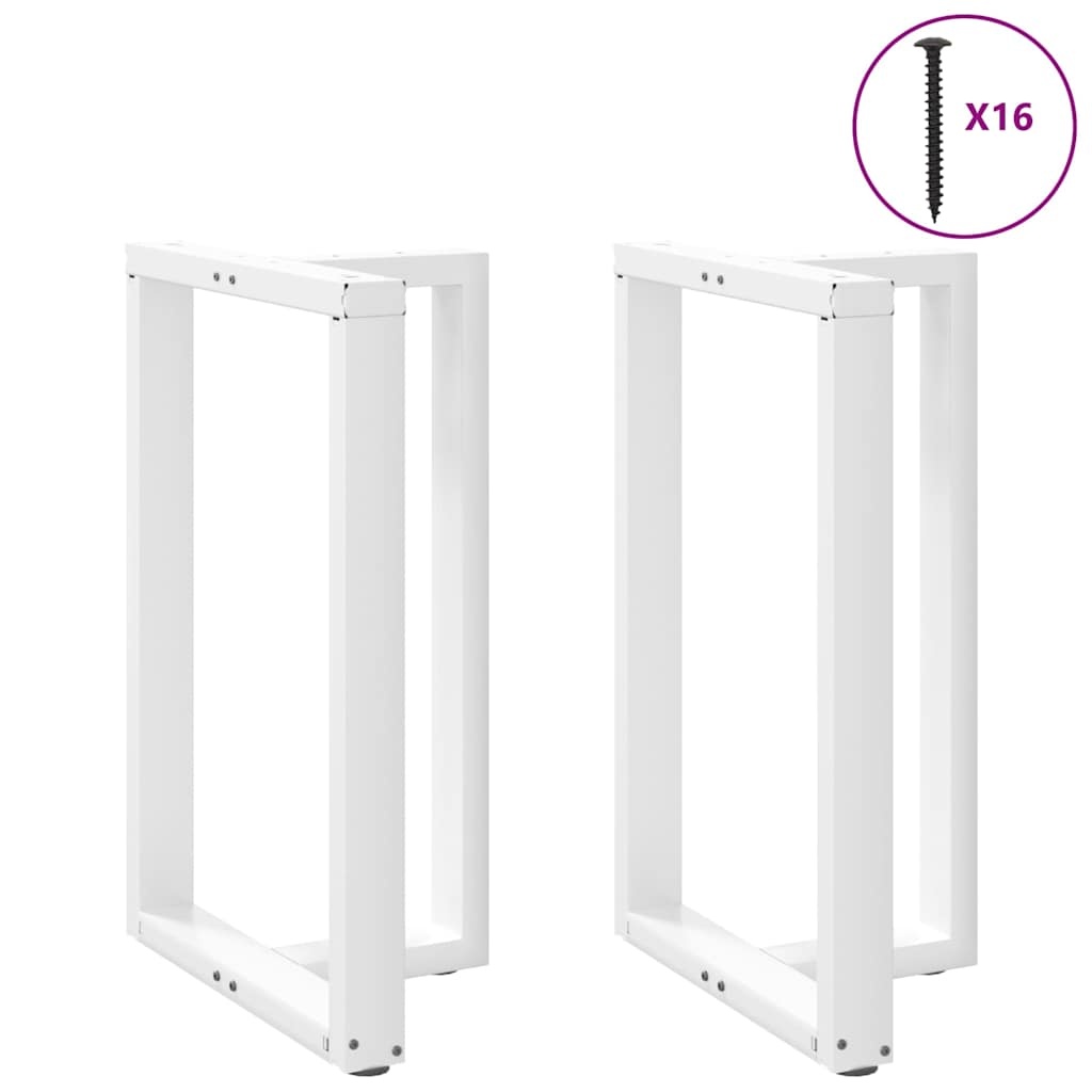 Vidaxl Nogi do stołu barowego T-kształtne 60x35cm białe - 75% taniej