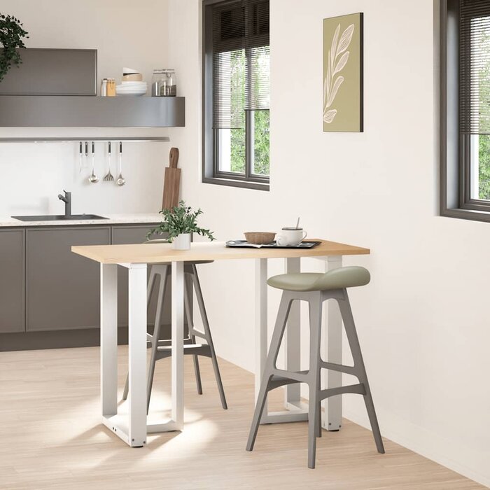 Vidaxl Nogi do stołu barowego T-kształtne 60x35cm białe - 75% taniej
