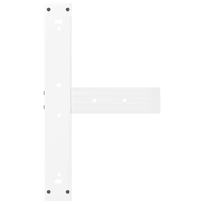 Vidaxl Nogi do stołu barowego T-kształtne 60x35cm białe - 75% taniej