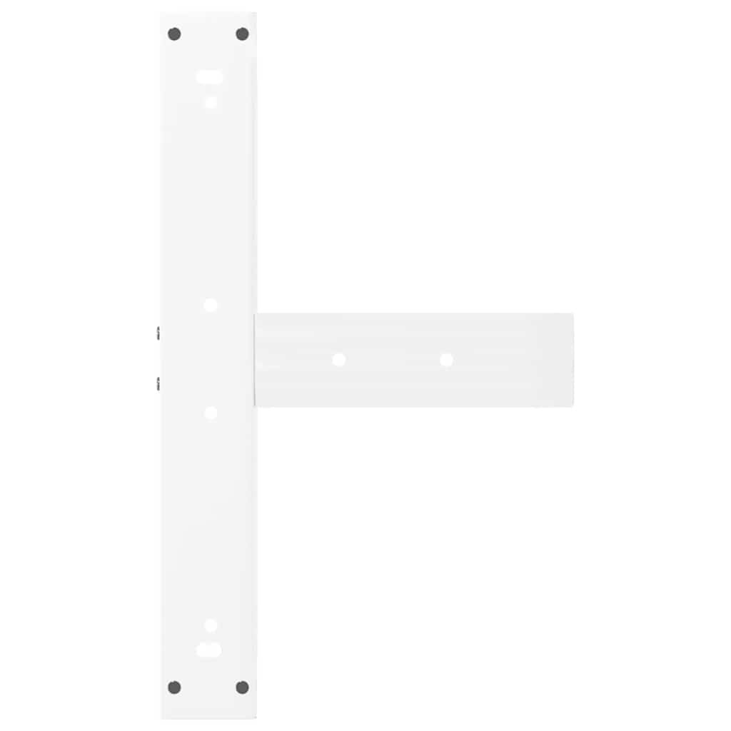Vidaxl Nogi do stołu barowego T-kształtne 60x35cm białe - 75% taniej