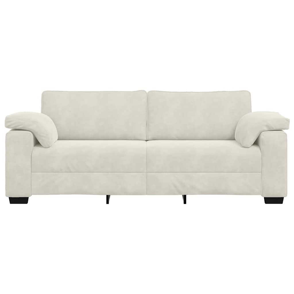 Kremowa sofa welurowa 178 cm - 79% taniej