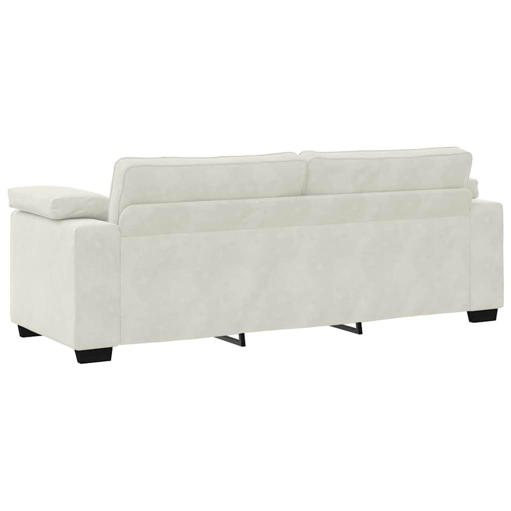 Kremowa sofa welurowa 178 cm - 79% taniej