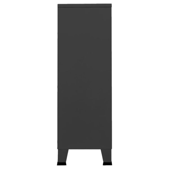 Szafa metalowa industrialna antracyt 67x35x107 cm - 85% taniej