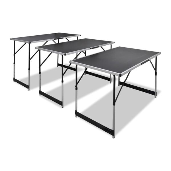 Vidaxl Zestaw 3 składanych stołów do tapetowania 100x60 cm - 74% taniej