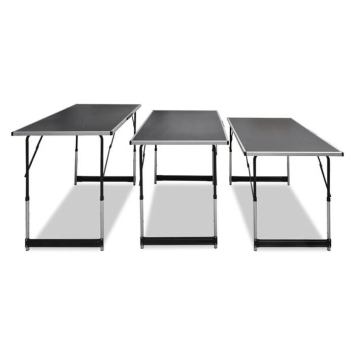 Vidaxl Zestaw 3 składanych stołów do tapetowania 100x60 cm - 74% taniej