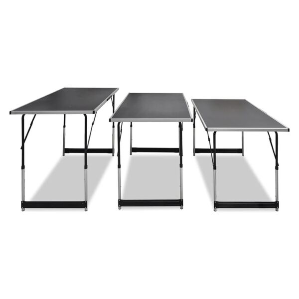 Vidaxl Zestaw 3 składanych stołów do tapetowania 100x60 cm - 74% taniej