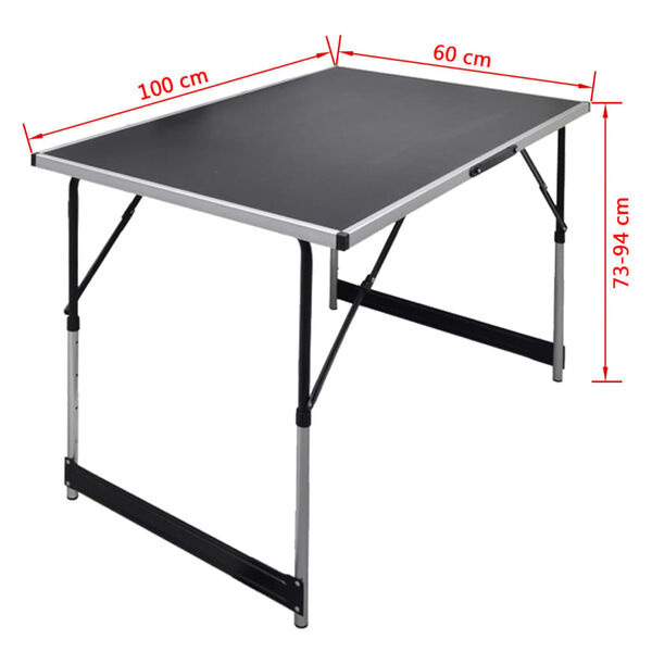 Vidaxl Zestaw 3 składanych stołów do tapetowania 100x60 cm - 74% taniej