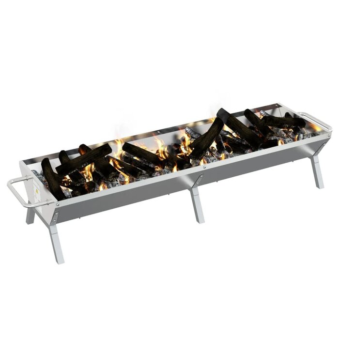 Vidaxl Płyta grillowa ze stali nierdzewnej 158 cm - 71% taniej