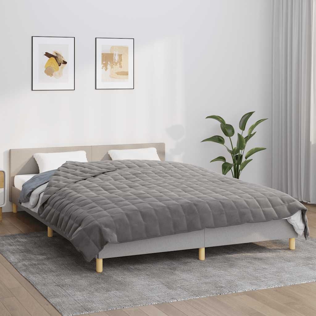 Vidaxl Koc obciążeniowy 200x200 cm 9 kg szary - 67% taniej