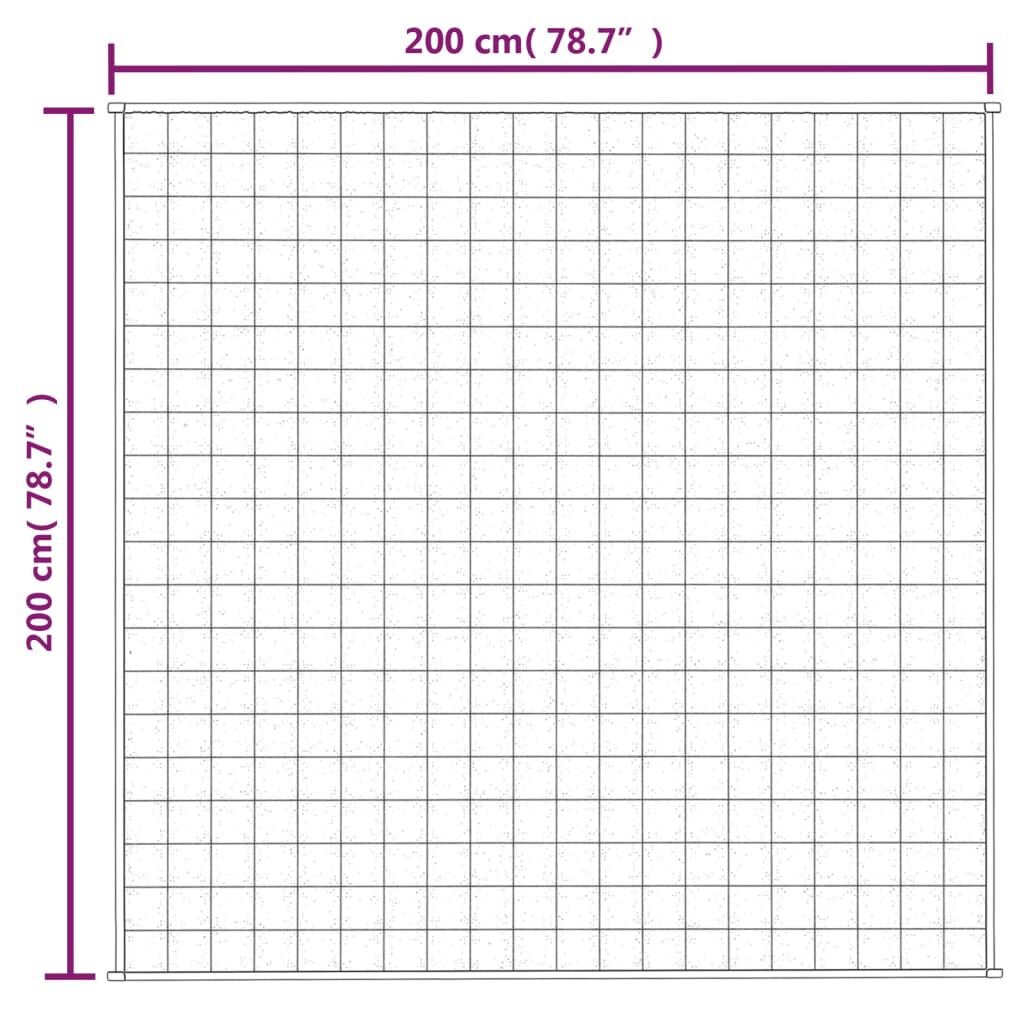 Vidaxl Koc obciążeniowy 200x200 cm 9 kg szary - 67% taniej