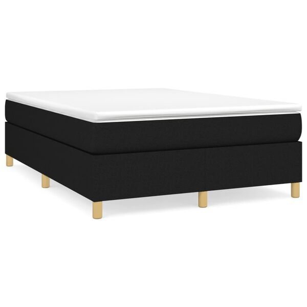 Vidaxl Elegancka rama łóżka 140x200 cm, czarna - 79% taniej