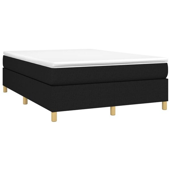 Vidaxl Elegancka rama łóżka 140x200 cm, czarna - 79% taniej