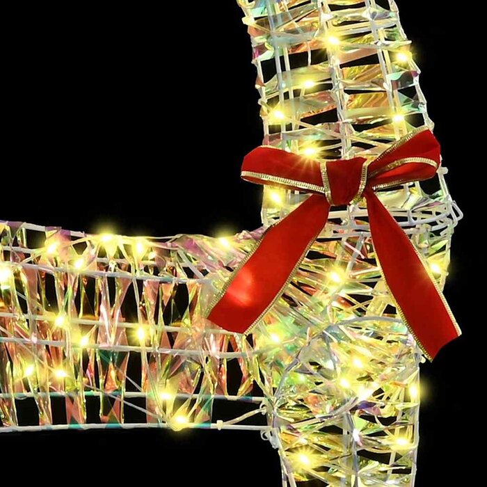 Świąteczny renifer 3D LED 128 cm - 81% taniej