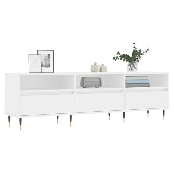 Vidaxl Nowoczesna szafka RTV 150 cm biała - outlet - 78% taniej