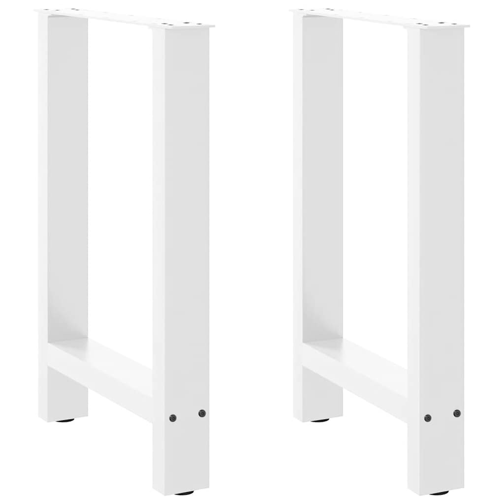 Białe nogi do stołu 50x72 cm stalowe 2 szt. - 79% taniej