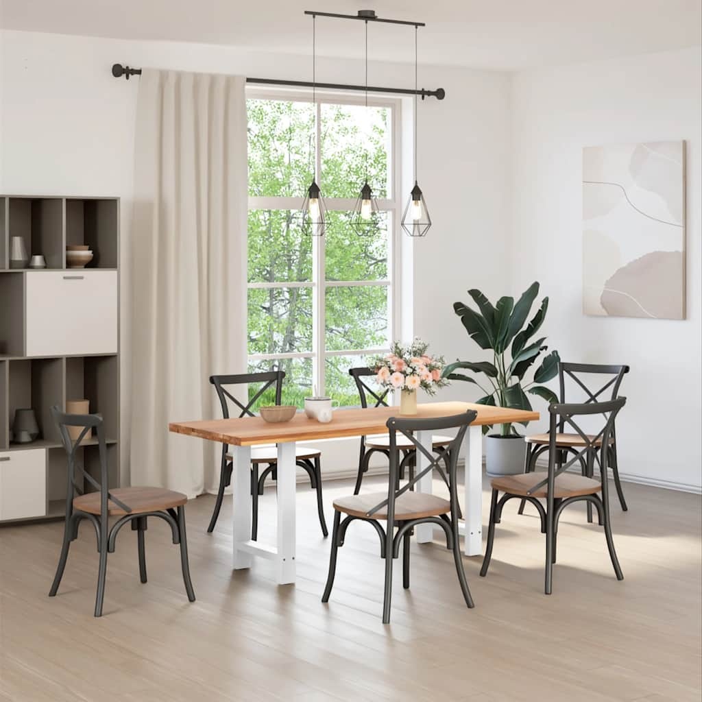 Białe nogi do stołu 50x72 cm stalowe 2 szt. - 79% taniej