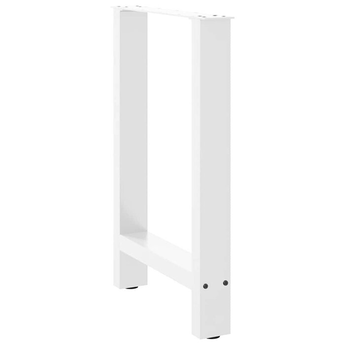 Białe nogi do stołu 50x72 cm stalowe 2 szt. - 79% taniej