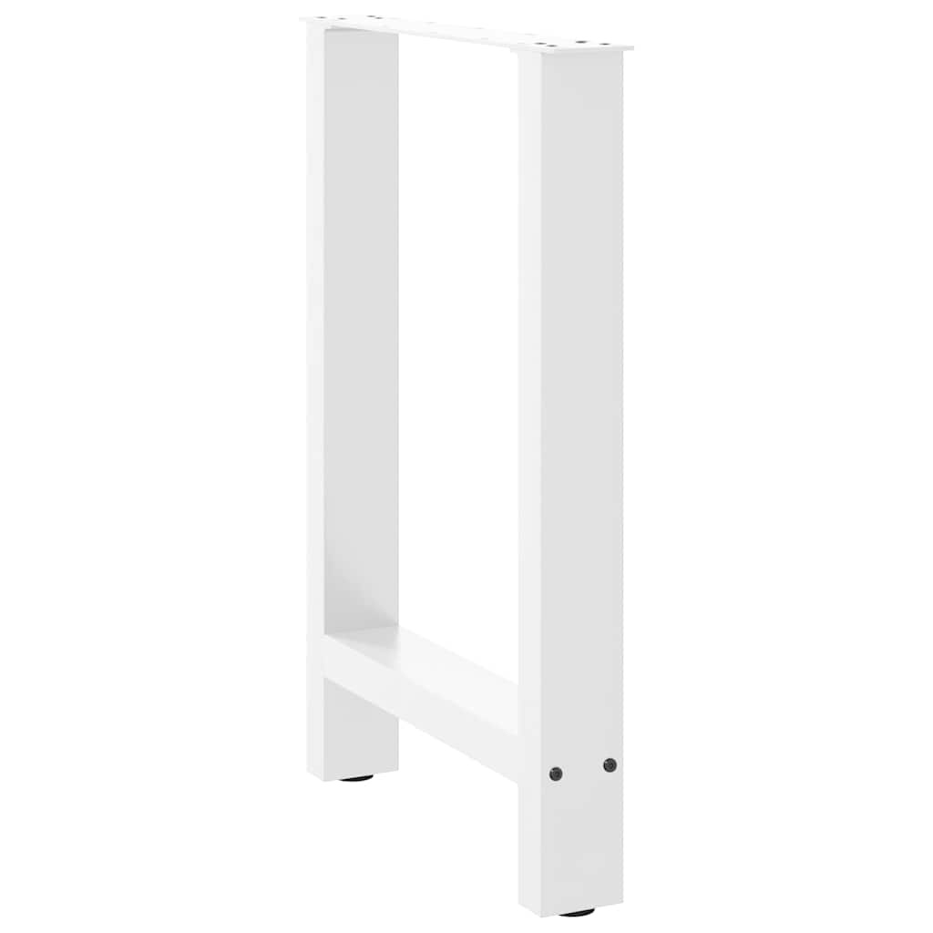 Białe nogi do stołu 50x72 cm stalowe 2 szt. - 79% taniej