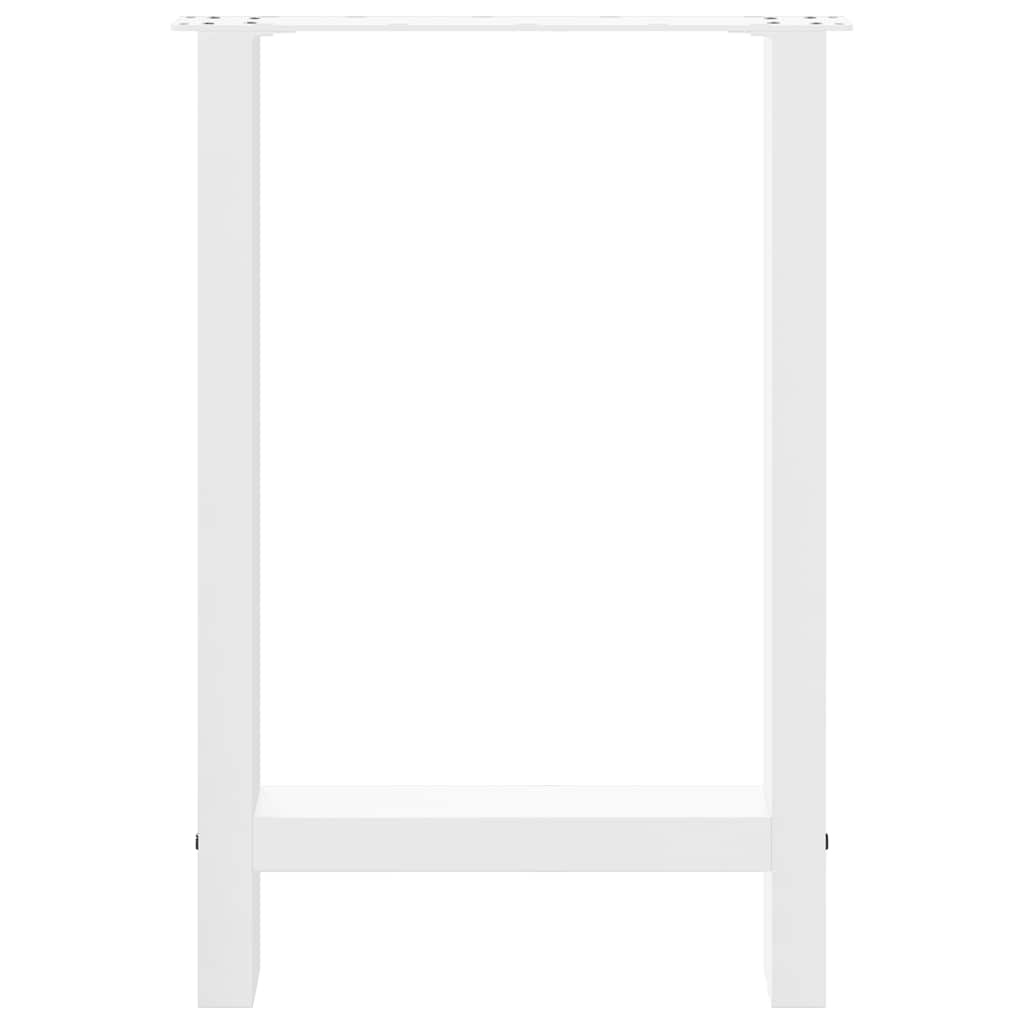 Białe nogi do stołu 50x72 cm stalowe 2 szt. - 79% taniej