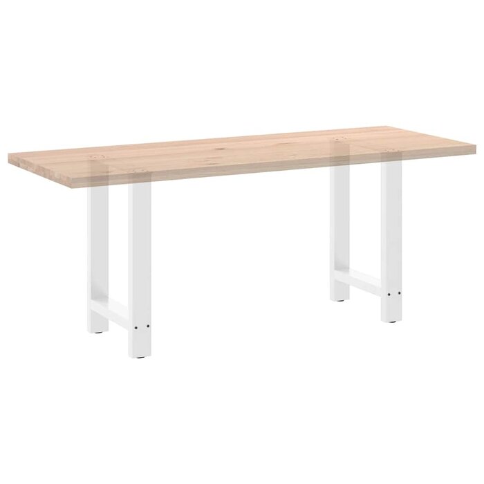 Białe nogi do stołu 50x72 cm stalowe 2 szt. - 79% taniej