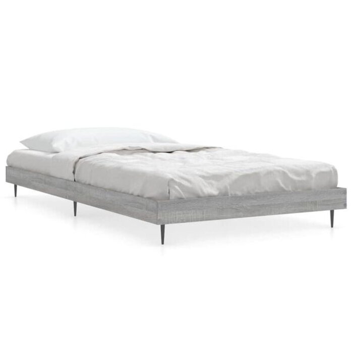 Vidaxl Solidna rama łóżka 90x200 cm Dąb Sonoma - 68% taniej