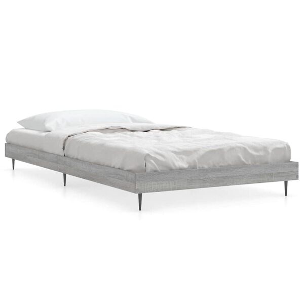 Vidaxl Solidna rama łóżka 90x200 cm Dąb Sonoma - 68% taniej