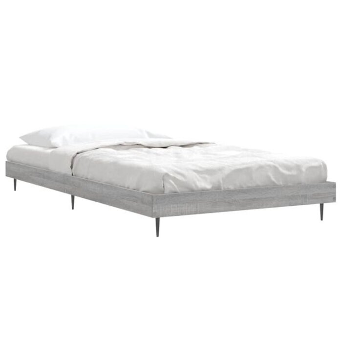 Vidaxl Solidna rama łóżka 90x200 cm Dąb Sonoma - 68% taniej