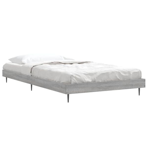 Vidaxl Solidna rama łóżka 90x200 cm Dąb Sonoma - 68% taniej
