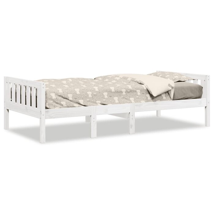 Vidaxl Białe łóżko dziecięce sosnowe 90x200 cm - 80% taniej